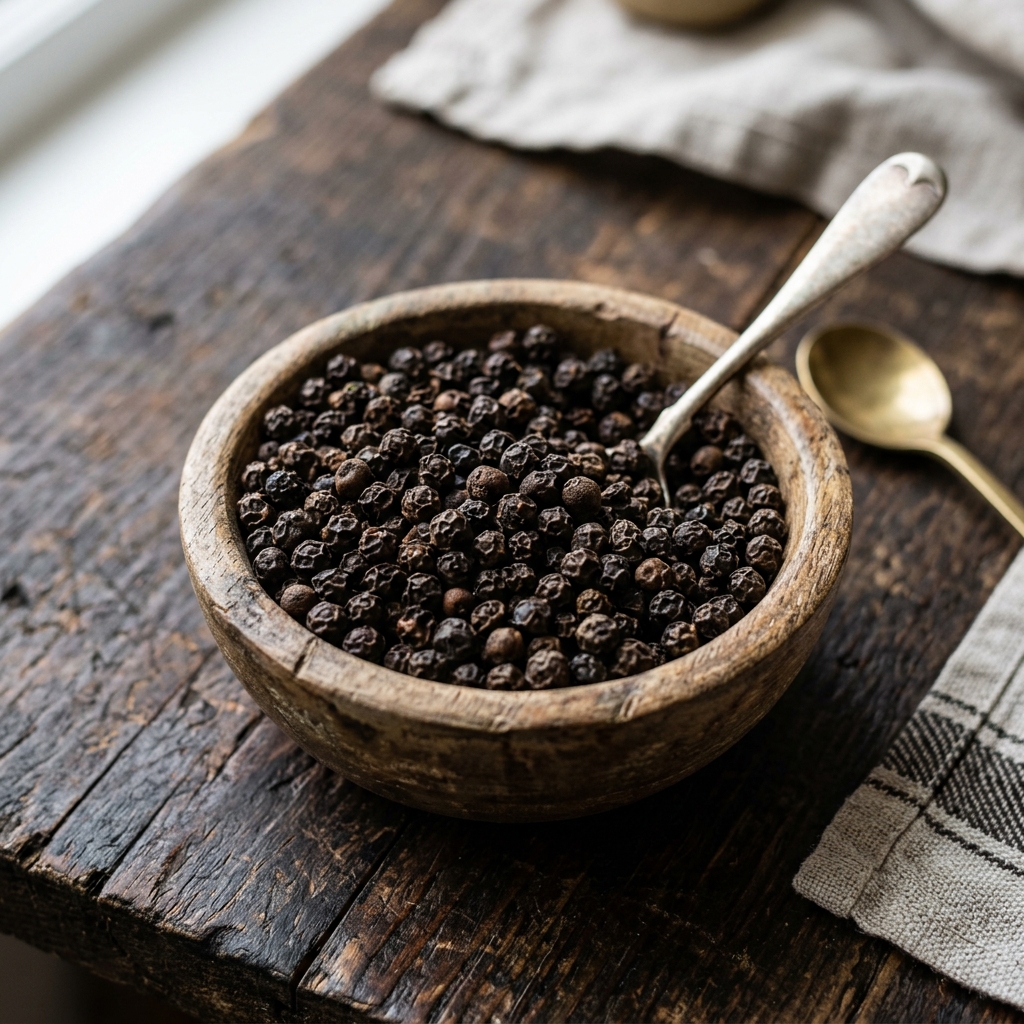 Floating spice particle
